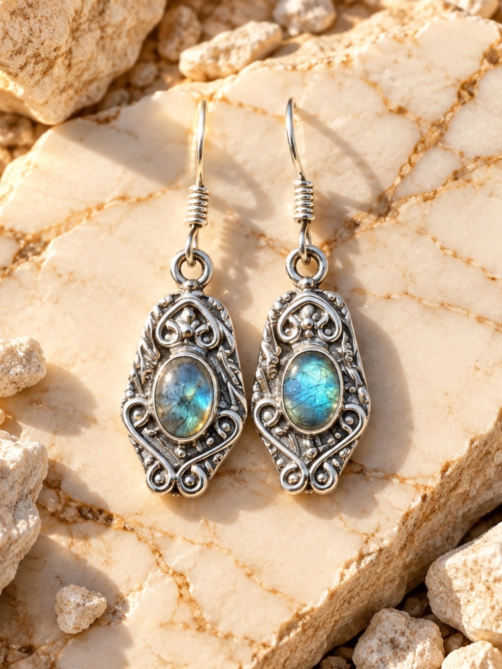 NEW! Labradorite Earrings